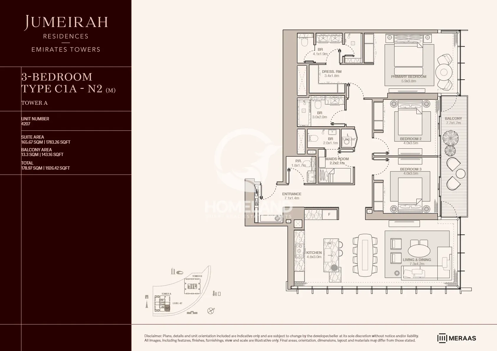 3 BR Type C1A-N2